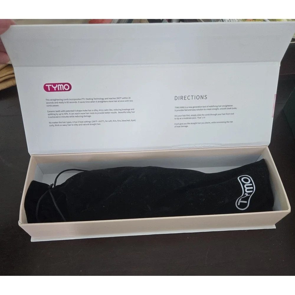 Tymo Ring Pink Hair Straightening Comb
